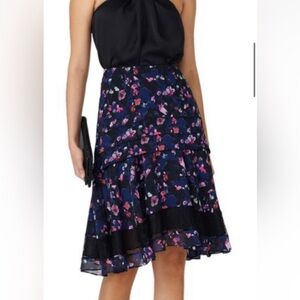 Jason Wu Collection lace trim floral layered skirt SIZE 2 Women’s